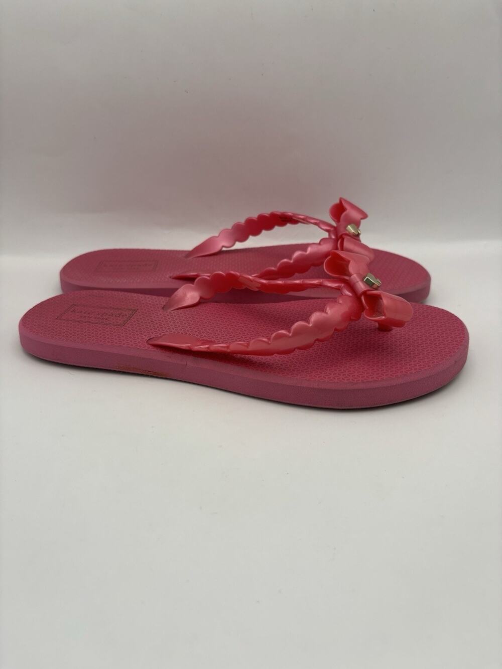 Kate Spade New York Denise Bow Pink Flip Flops Women Size 8